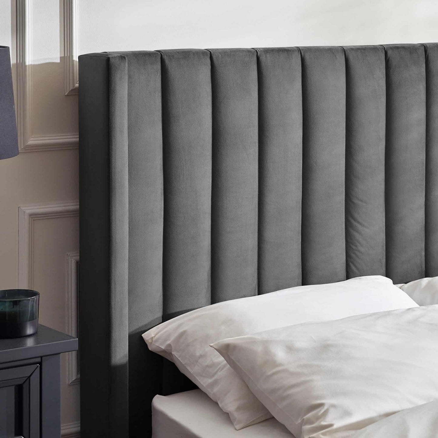 Clara Dark Grey Ottoman TV Bed