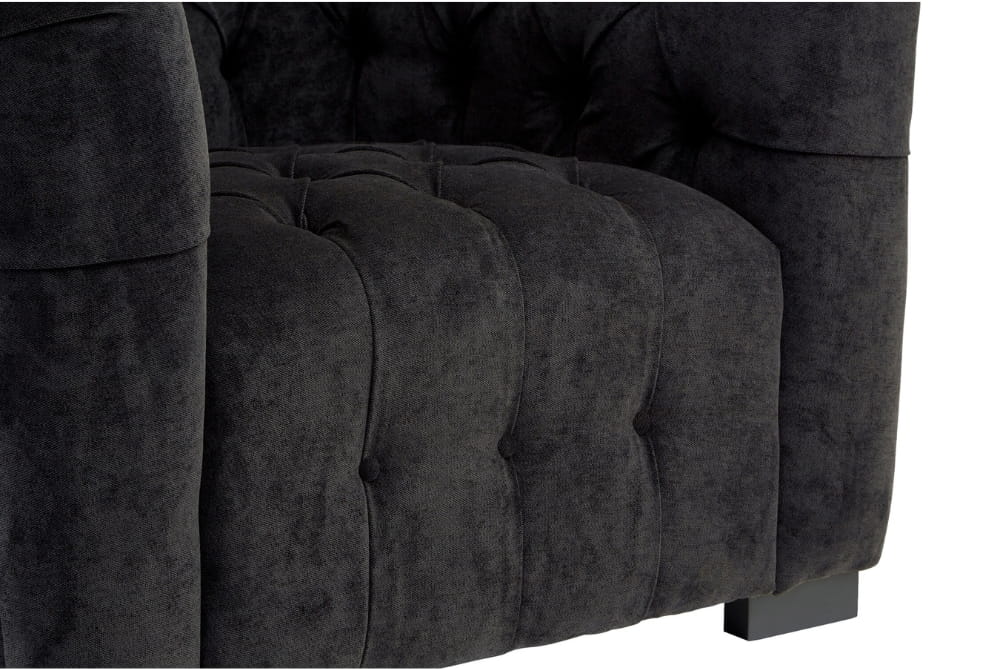 Fenton Black Fabric Armchair