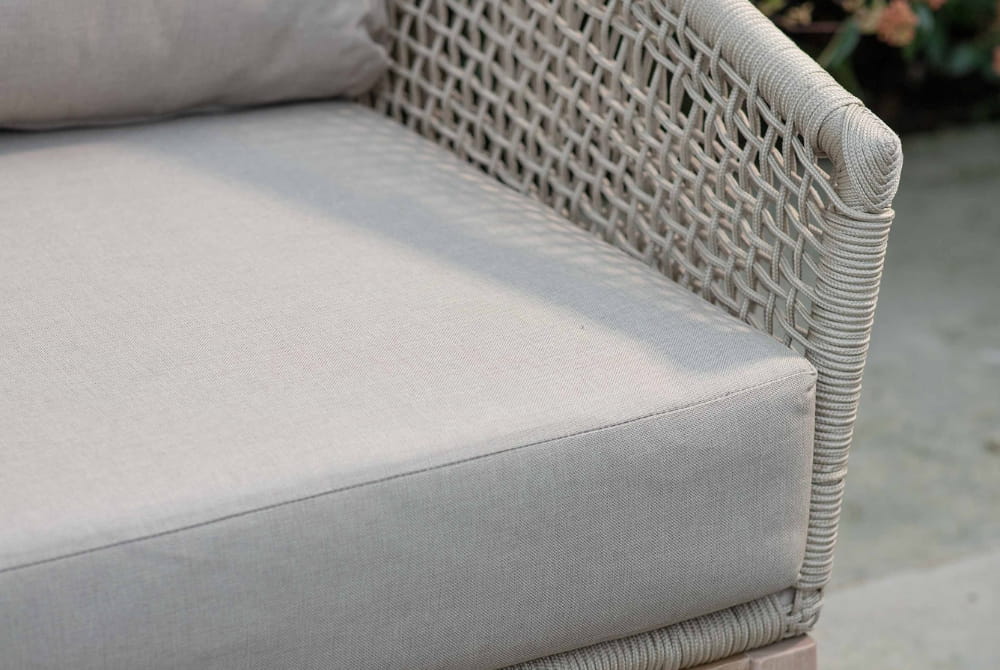 Lynton 3 Seater Sofa Set - Acacia Wood, Grey