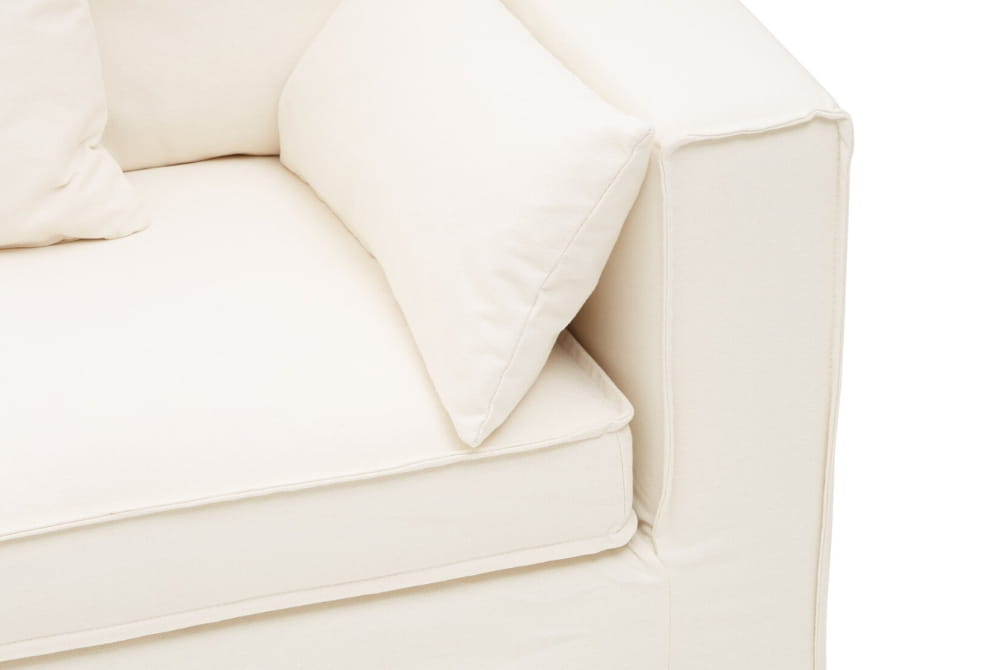 Menton 3 Seat Cream Sofa