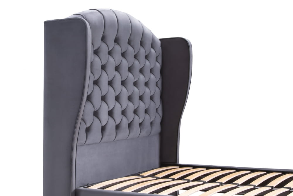 Raven Upholstered Ottoman Bed