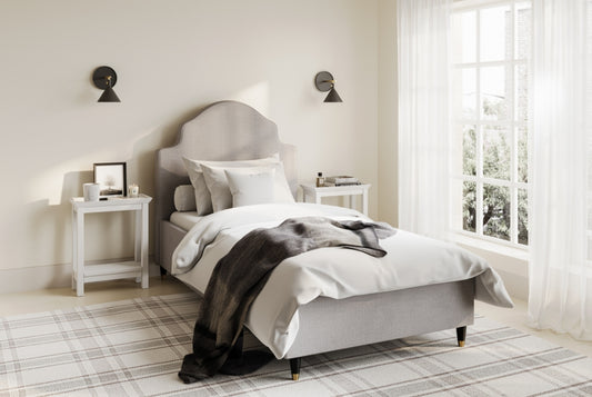 Monterey Light Grey Single Bed