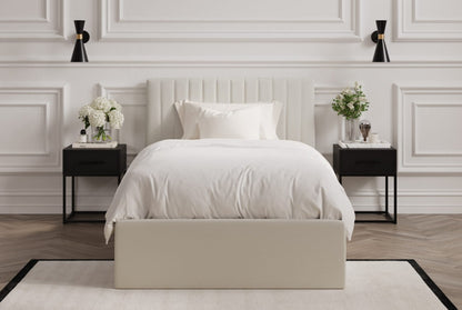 Berlin Milk Upholstered Ottoman Bed