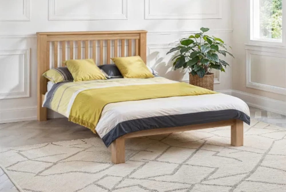 Amsterdam Light Oak Low Foot End Bed