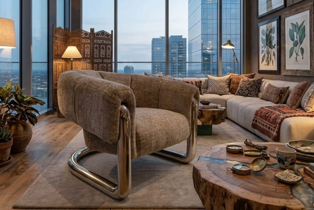 Audrey Dark Beige Chair