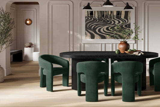 Alba Forest Green Dining Chair x 1