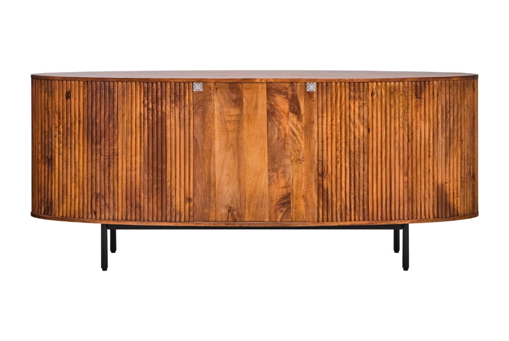 Aurelia Two Door Three Drawer Mango Wood Oval Sideboard