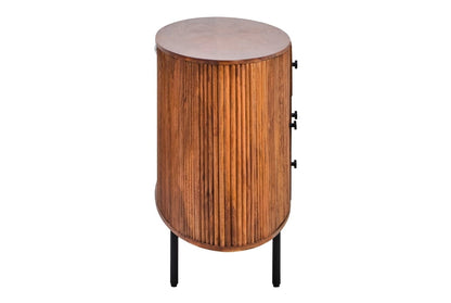Aurelia Two Door Three Drawer Mango Wood Oval Sideboard