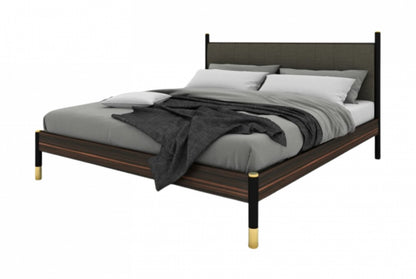 Bali Grey Wooden Bed