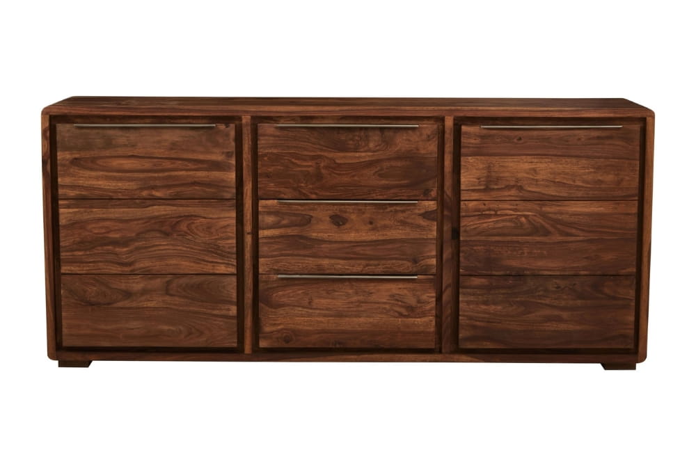 Bellagio Two Door Three Drawer Sheesham And Acacia Wood Sideboard
