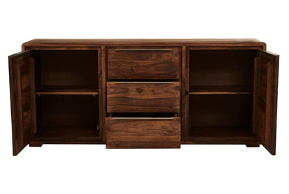 Bellagio Two Door Three Drawer Sheesham And Acacia Wood Sideboard