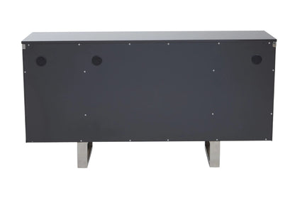 Berkeley Four Door Grey Gloss Finish Sideboard