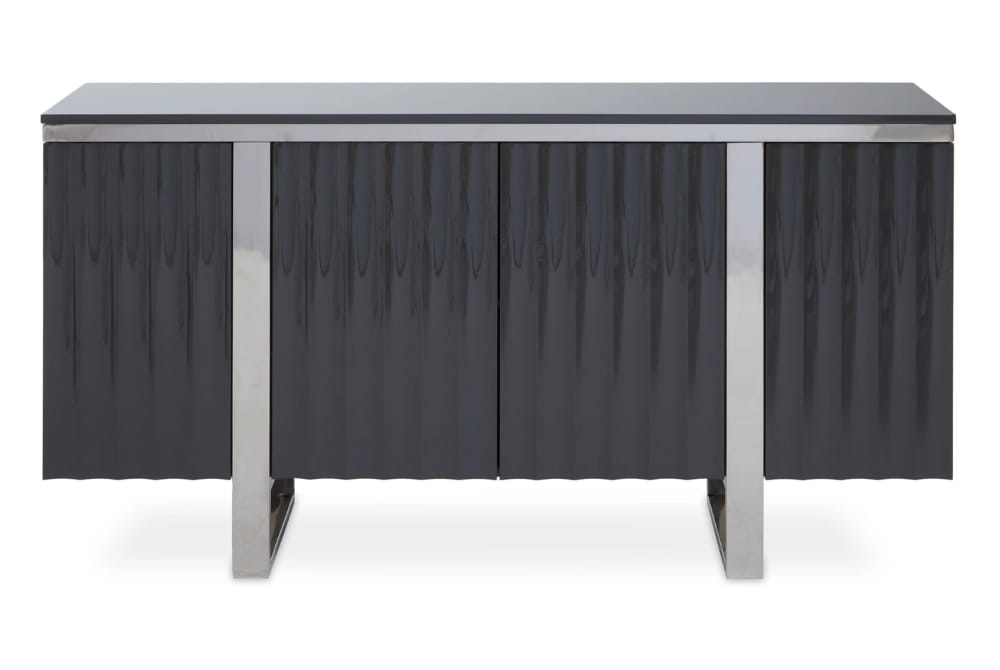 Berkeley Four Door Grey Gloss Finish Sideboard