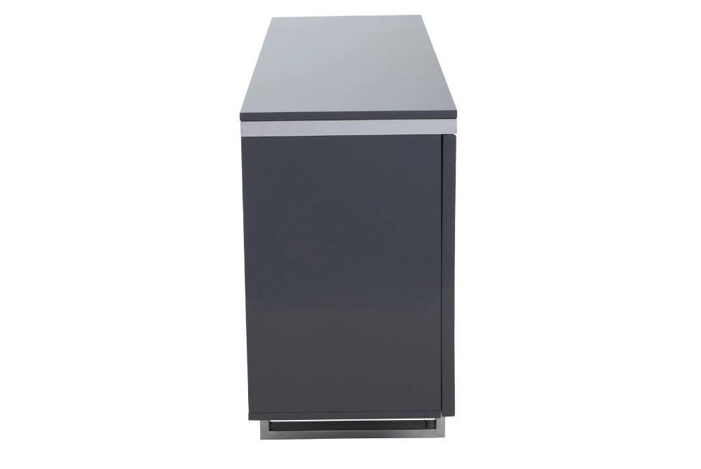 Berkeley Four Door Grey Gloss Finish Sideboard