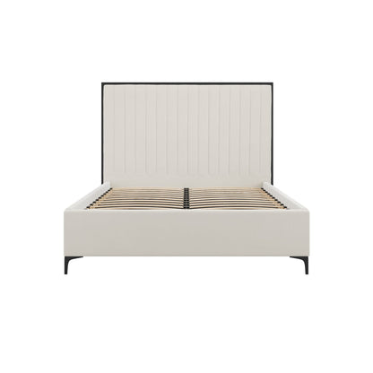 Berkeley Cream and Black Upholstered Double Bed