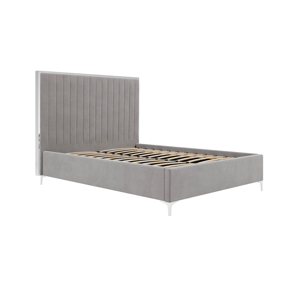 Berkeley Mink Grey Upholstered Double Bed