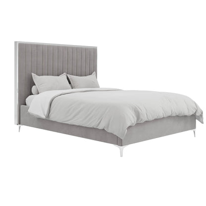 Berkeley Mink Grey Upholstered Double Bed