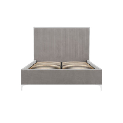Berkeley Mink Grey Upholstered Double Bed