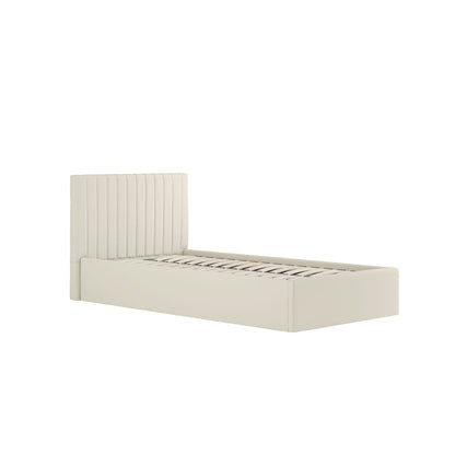Berlin Milk Upholstered Ottoman Bed