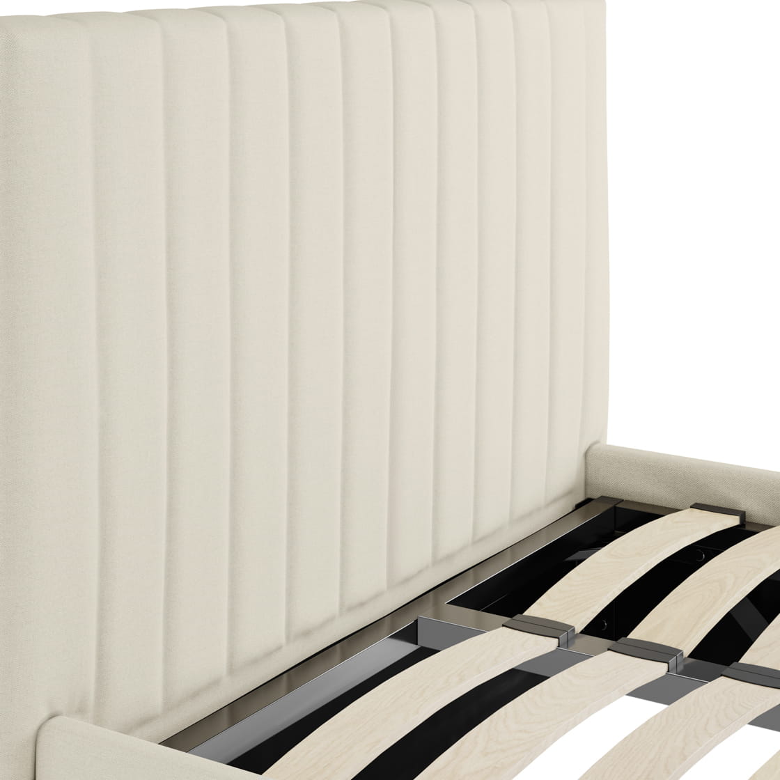 Berlin Milk Upholstered Ottoman Bed