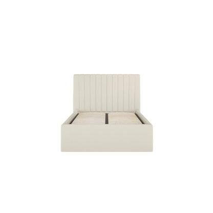 Berlin Milk Upholstered Ottoman Bed