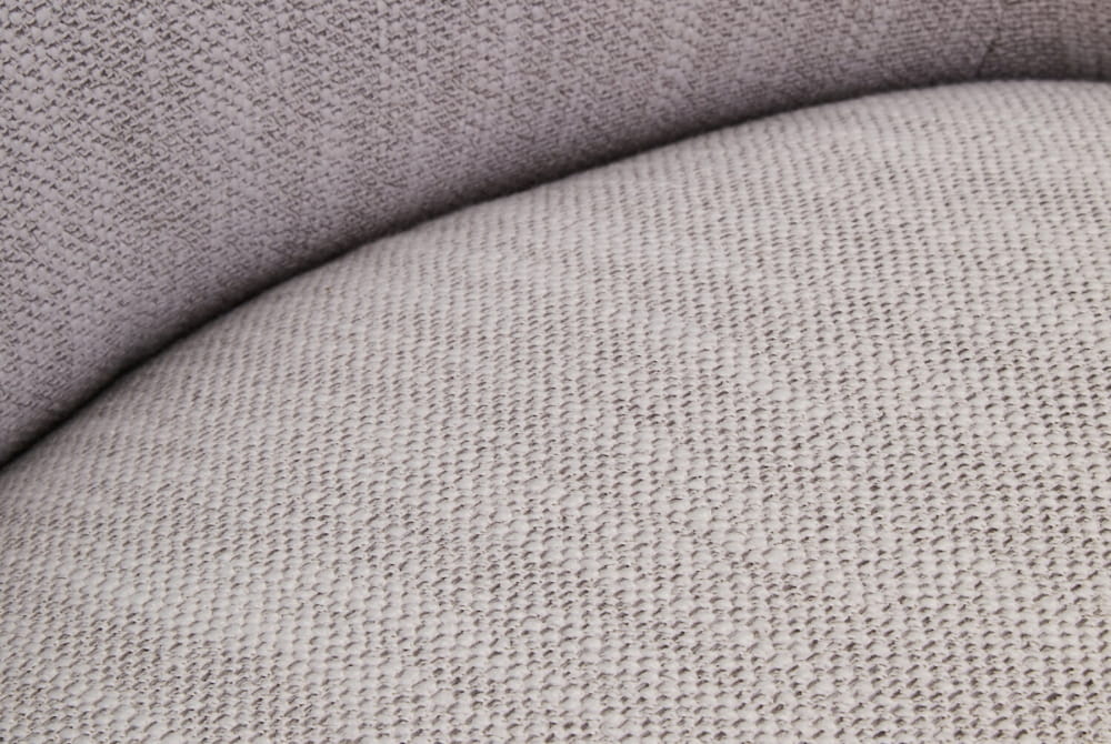 Bordo Textured Grey Curved Swivel Chair