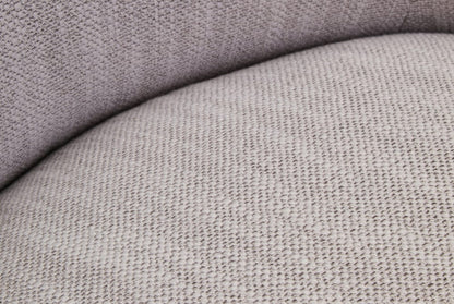 Bordo Textured Grey Curved Swivel Chair
