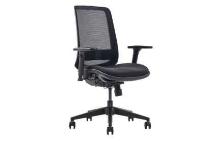 Hood C19 Ergonomic Chair - Mesh Back & Fabric Upholstered Office Chair