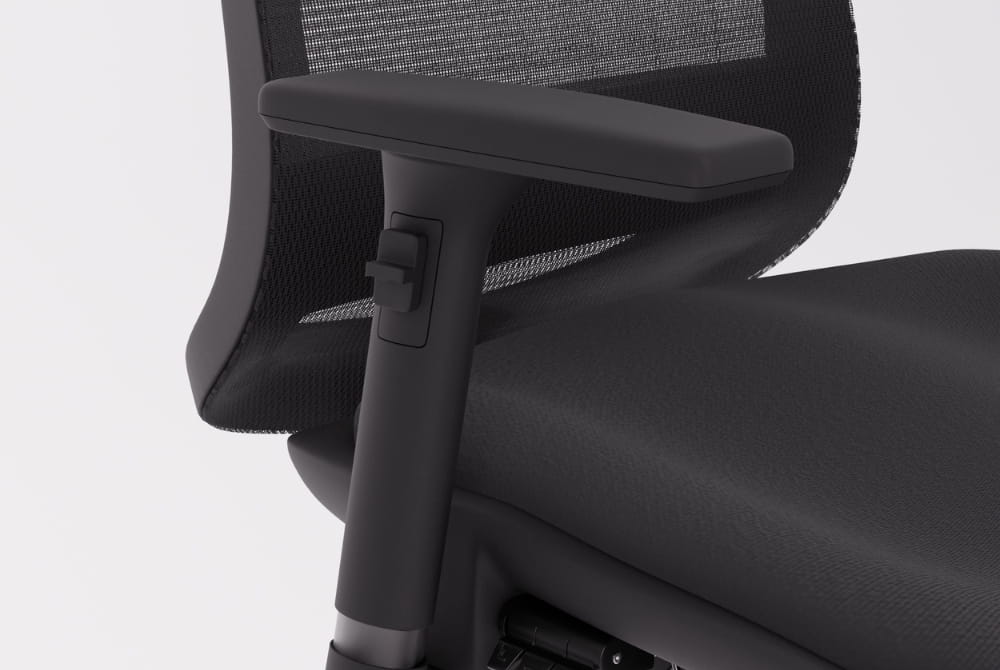 Hood C19 Ergonomic Chair - Mesh Back & Fabric Upholstered Office Chair