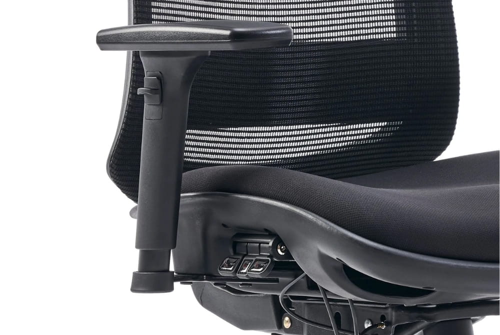 Hood C19 Ergonomic Chair - Mesh Back & Fabric Upholstered Office Chair