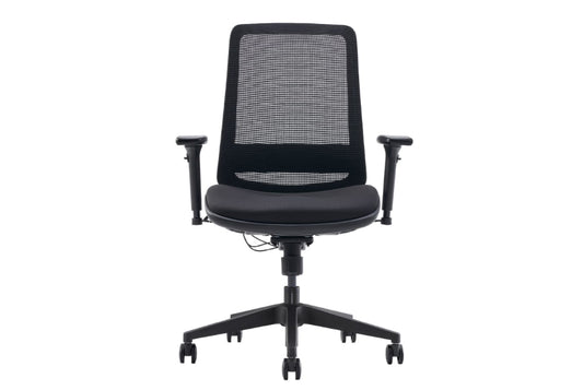 Hood C19 Ergonomic Chair - Mesh Back & Fabric Upholstered Office Chair