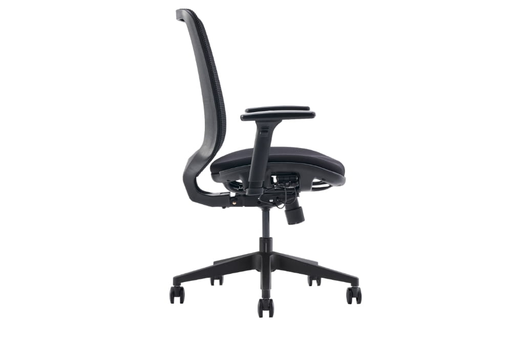 Hood C19 Ergonomic Chair - Mesh Back & Fabric Upholstered Office Chair