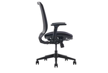 Hood C19 Ergonomic Chair - Mesh Back & Fabric Upholstered Office Chair