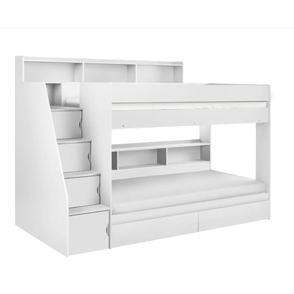 Camelot Staircase Bunk Bed All White