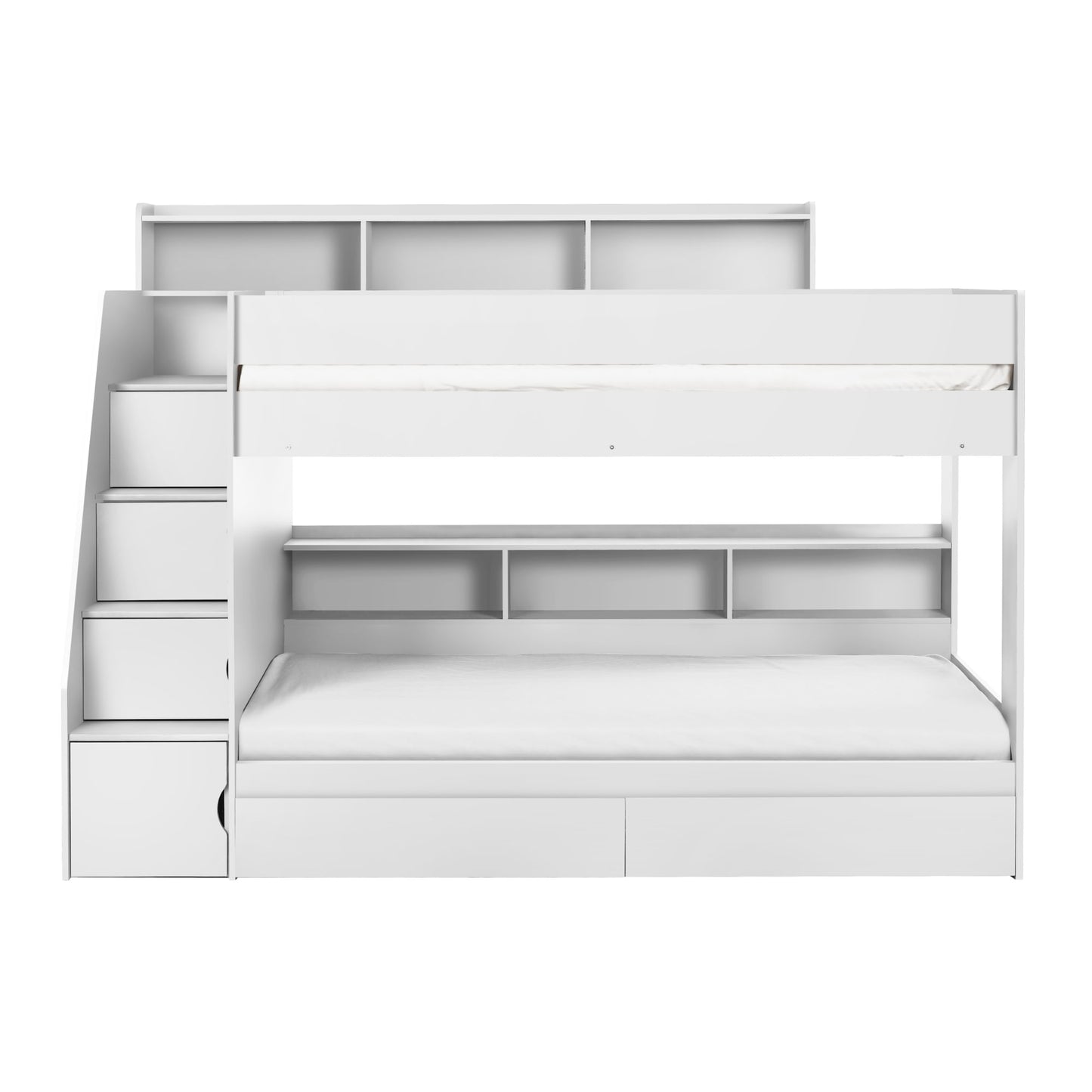 Camelot Staircase Bunk Bed All White