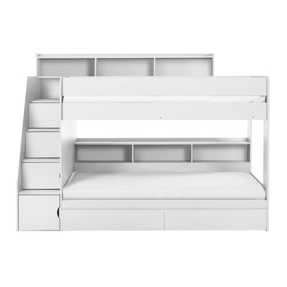 Camelot Staircase Bunk Bed All White