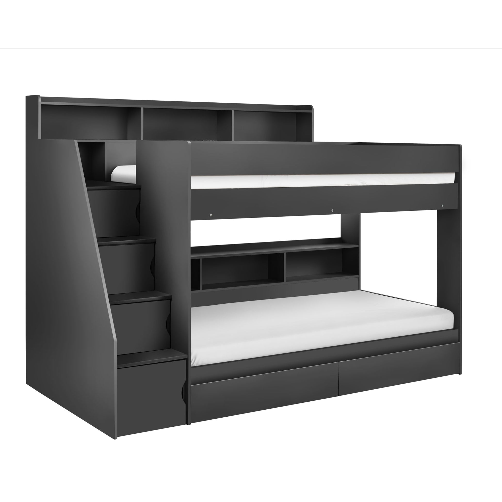 Camelot Staircase Bunk Bed - Anthracite 