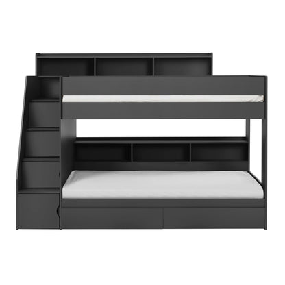 Camelot Staircase Bunk Bed - Anthracite 
