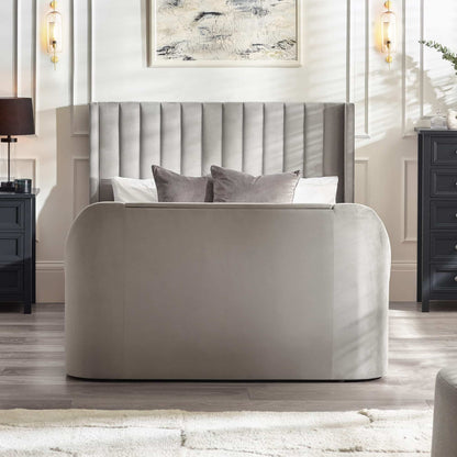Clara Light Grey Ottoman TV Bed
