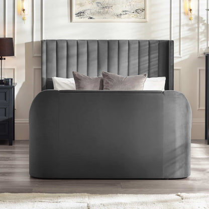 Clara Dark Grey Ottoman TV Bed