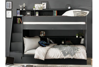 Camelot Staircase Bunk Bed - Anthracite 