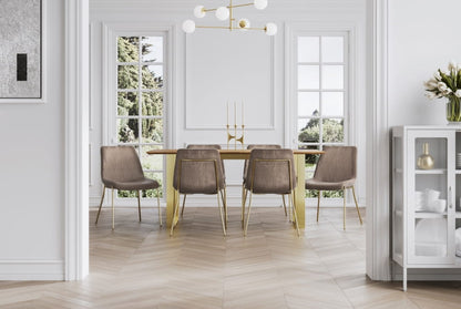 Antibes Russet & Gold Dining Table