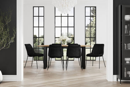 Antibes Russet & Black Dining Table