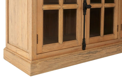 Cavendish Oak Wood Sideboard with Washed Grey Finish 