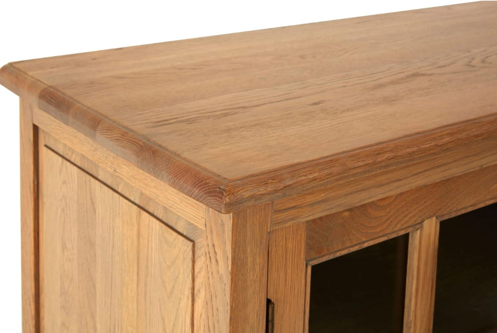 Cavendish Oak Wood Sideboard with Washed Grey Finish 