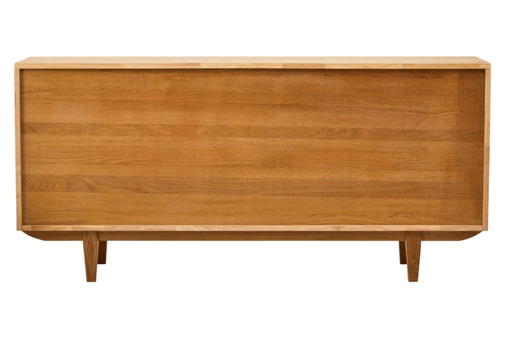 Cavendish Rattan and Oak Wood 4 Door Sideboard