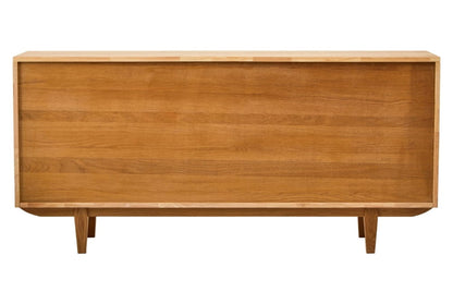 Cavendish Rattan and Oak Wood 4 Door Sideboard