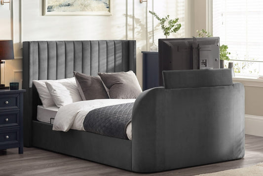 Clara Dark Grey Ottoman TV Bed