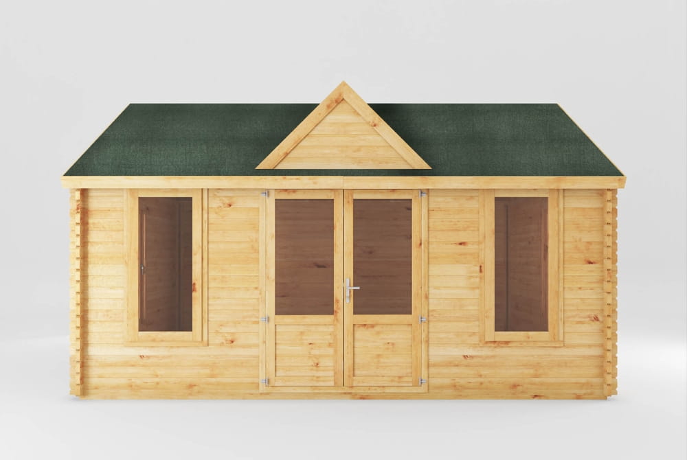 The Clock Tower Log Cabin 5.3m x 4m - 44mm Thickness