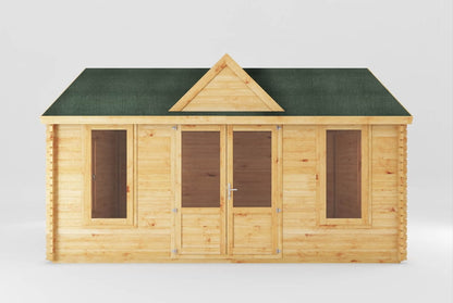 The Clock Tower Log Cabin 5.3m x 4m - 44mm Thickness